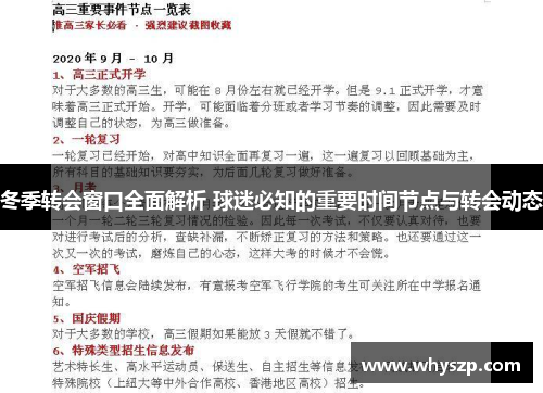 冬季转会窗口全面解析 球迷必知的重要时间节点与转会动态